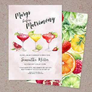 Margs before Matrimony Bridal Shower Invitation