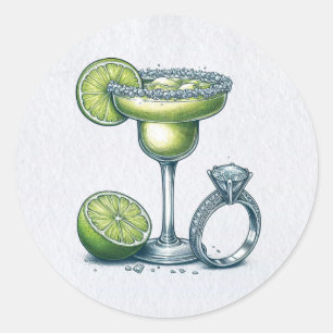 Margs & Matrimony Classic Round Sticker