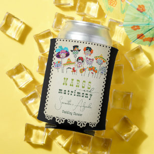 Margs & Matrimony Fiesta Mexican Couples Shower Can Cooler