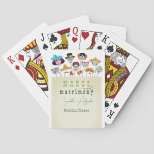 Margs & Matrimony Fiesta Mexican Couples Shower Playing Cards