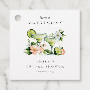 Margs & Matrimony Floral Bridal Shower Favour Tags