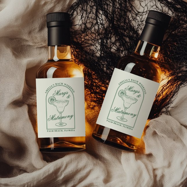 Margs & Matrimony Liquor Bottle Label (Creator Uploaded)