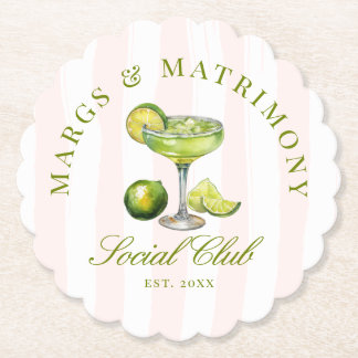 Margs & Matrimony Social Club Paper Coaster