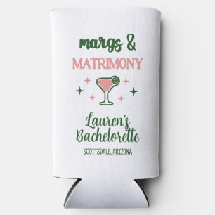 Margs & Matrimony - the bride Seltzer Can Cooler