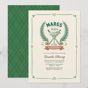 Margs Tees & Matrimony Golf Bridal Shower Invitation