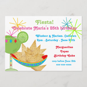 Margueritas and Tapas Birthday Party Invitation