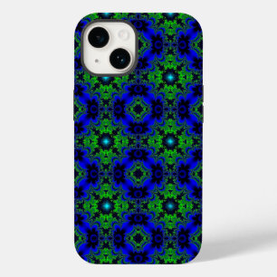 Marguerite , Daisies flowers in blue green black Case-Mate iPhone 14 Case