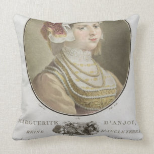 Marguerite d'Anjou (1429-82) engraved by Ride, 178 Cushion