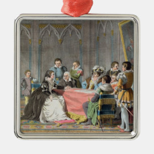 Marguerite de Valois (1553-1615) in front of the S Metal Ornament