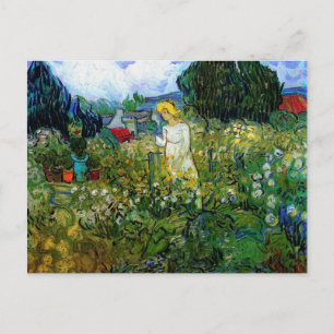 Marguerite Gachet in Garden Van Gogh Fine Art Postcard