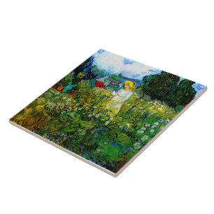 Marguerite Gachet in the Garden Van Gogh Fine Art Ceramic Tile