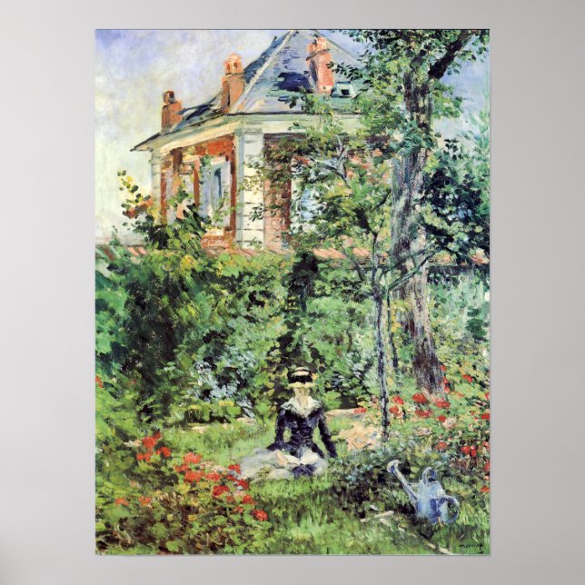 Marguerite in the Garden of Bellevue Poster (Front)