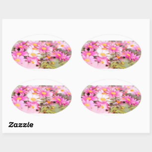Marguerite [Oval Seal] Oval Sticker