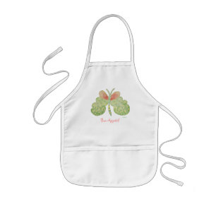 marguerite painted butterfly apron