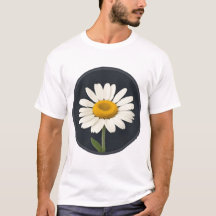 Marguerite with a Dark Circle Background