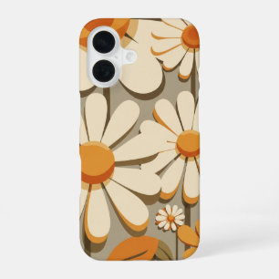 Marguerites Vintage aux Pétales Ronds iPhone 16 Case