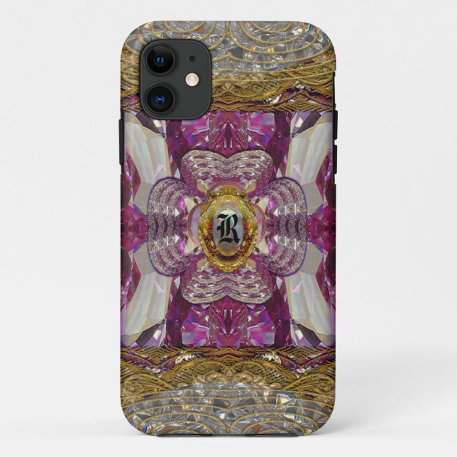 Marhausse Plash Elegant  Monogram Case-Mate iPhone Case (Back)
