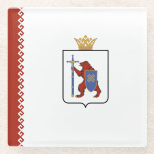 Mari El Flag Glass Coaster