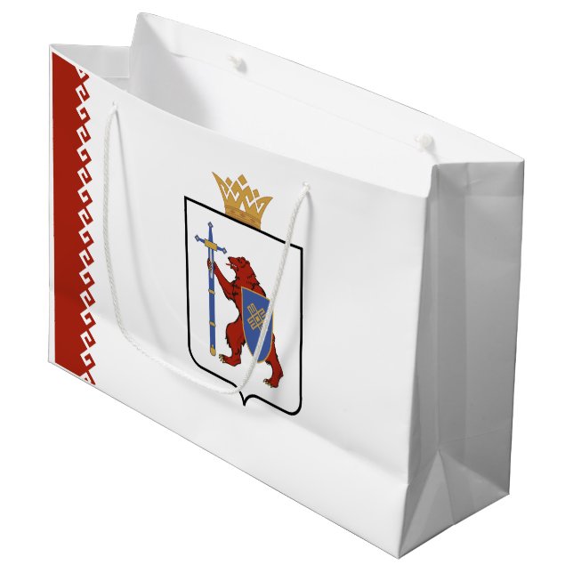 Mari El Flag Large Gift Bag (Front Angled)