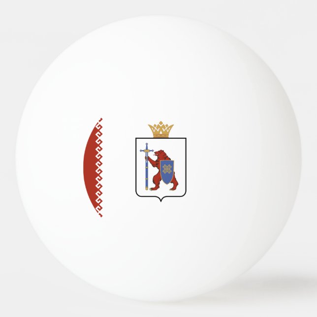 Mari El Flag Ping Pong Ball (Front)