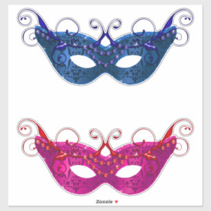Mari Gras Beaded Masks