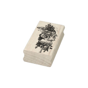 Mari Lwyd art stamp by Grim