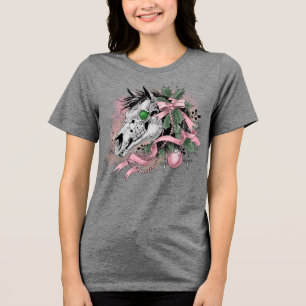 Mari Lwyd T-Shirt Tri-Blend Shirt