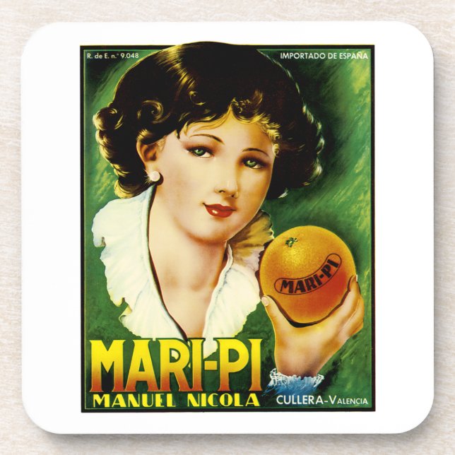 Mari Pi Oranges Coaster (Front)