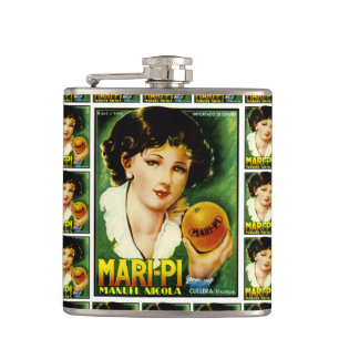 Mari Pi Oranges Hip Flask