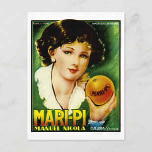 Mari Pi Oranges Postcard