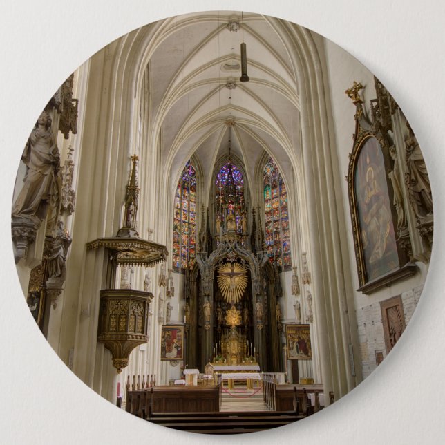 Maria Am Gestade, Wien Österreich 6 Cm Round Badge (Front)