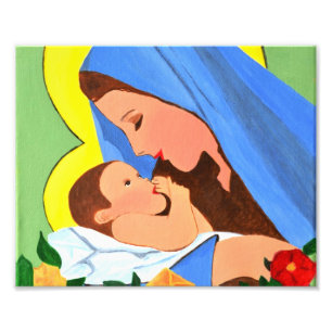 Maria and baby Jesus Photo Print