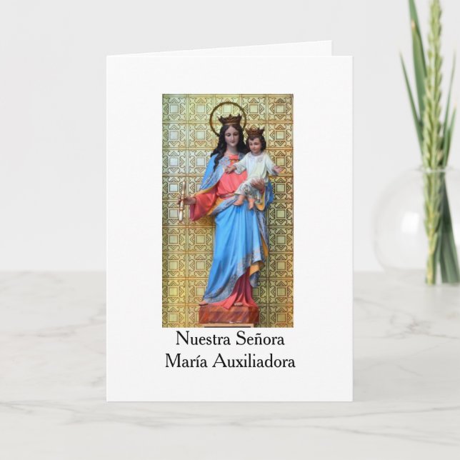 María, Auxiliadora de los Cristianos Card (Front)