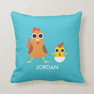 Maria & Bandit the Chickens Cushion