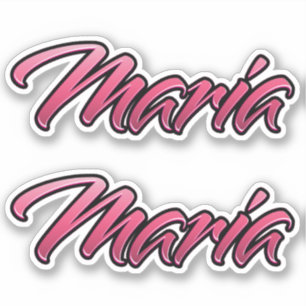 Maria faded pink sticker Sticker Stickerset
