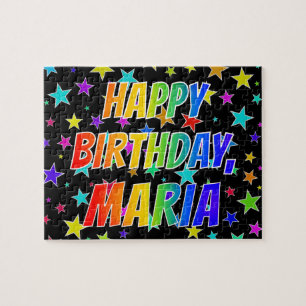 "MARIA" First Name, Fun "HAPPY BIRTHDAY" Jigsaw Puzzle