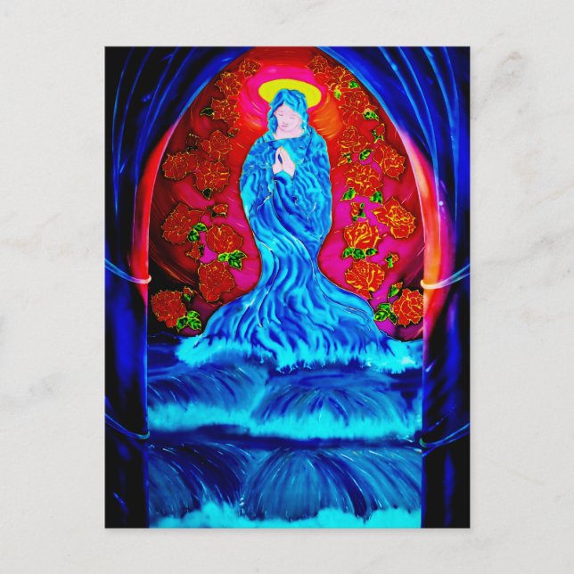 Maria im Rosenkranz Postcard (Front)