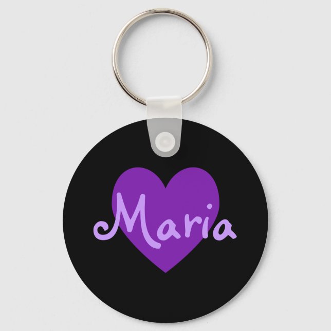 Maria in Purple Key Ring (Front)