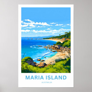 Maria Island Australia Travel Print