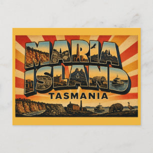 Maria Island Tasmania Convict History & Wildlife Postcard