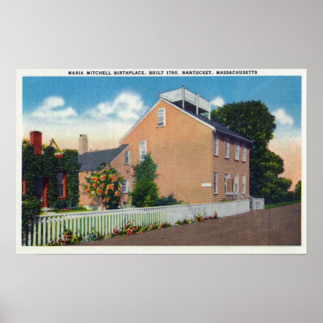 Maria Mitchell's Birthplace Poster (Front)