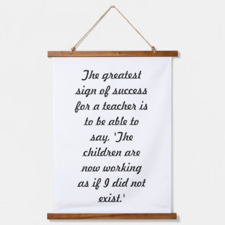 Maria Montessori Hanging Tapestry