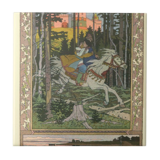 Maria Morevna By Ivan Bilibin Ceramic Tile (Front)