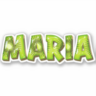 Maria Name Kiwi Design Sticker