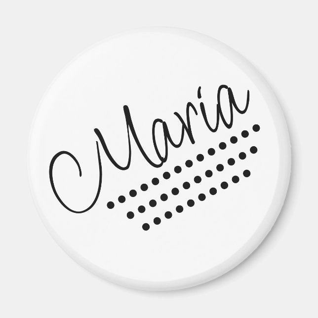 Maria Name Text Magnet (Front)