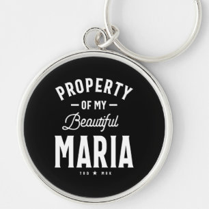 Maria Personalized Name Birthday Gift Key Ring