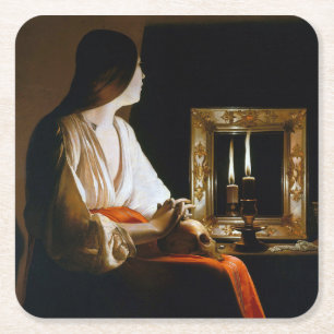 Maria Repenting, La Tour Square Paper Coaster