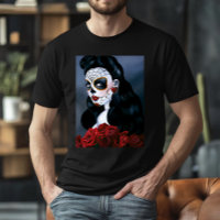 Maria Sugar Skull Red Roses