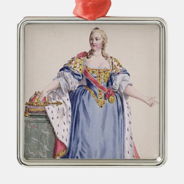 Maria Theresa (1717-80) Empress of Austria, from ' Metal Ornament (Front)