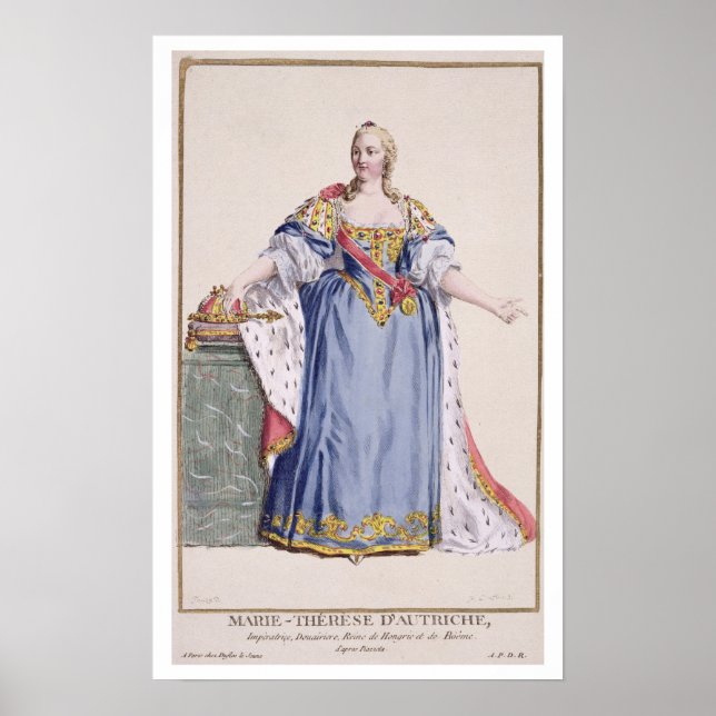Maria Theresa (1717-80) Empress of Austria, from ' Poster (Front)